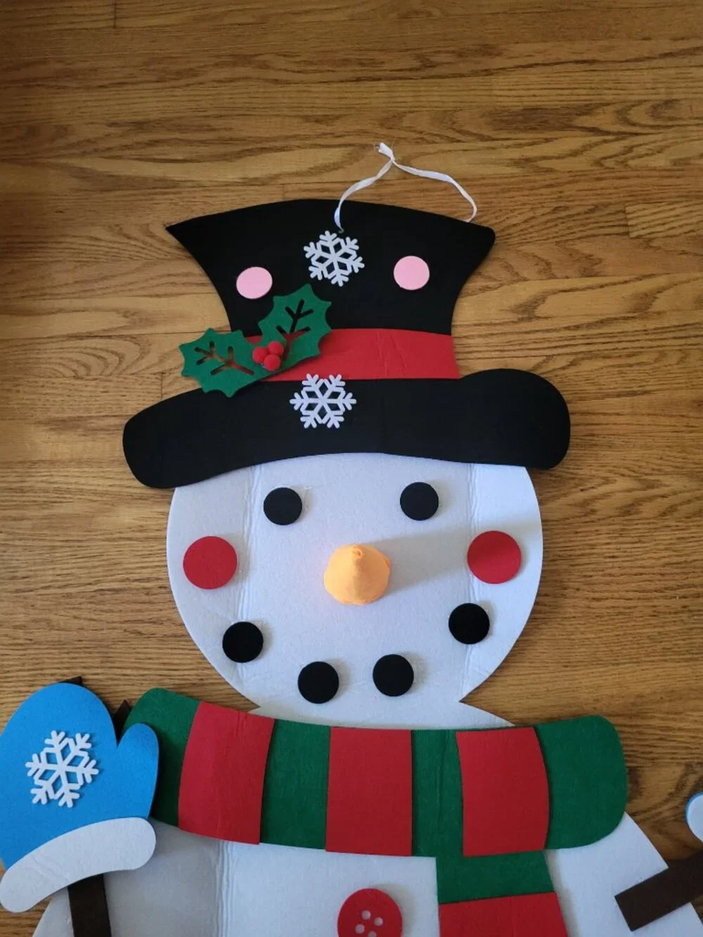 Felt Snowman with Decorations